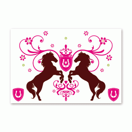 Pferde Bügelbild