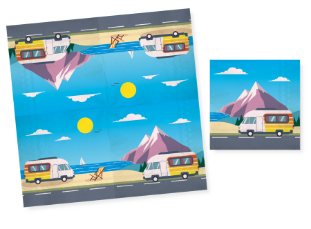 Camping Party Servietten Camping Party Servietten