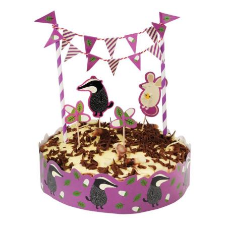 Dachs Mr. Badger Kuchendekoration Kuchengirlande