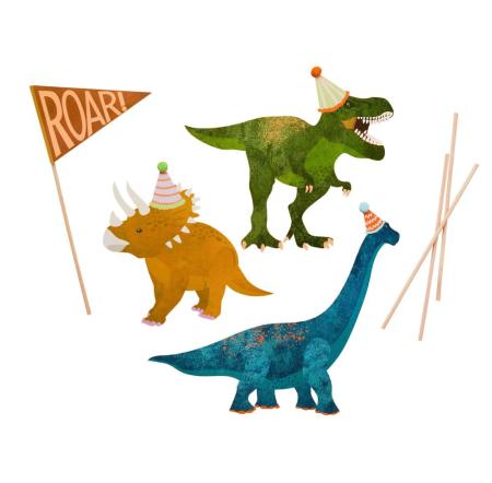 Dino Pom Pom Kuchendeko