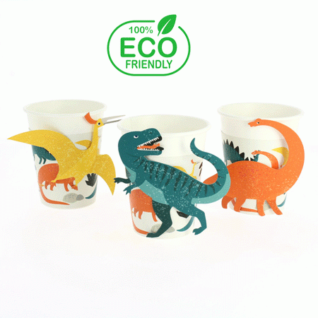 Dinosaurier Party Becher - Eco friendly