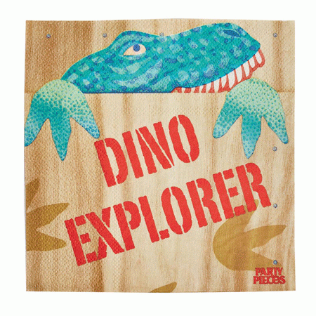 Dino Explorer Party Servietten