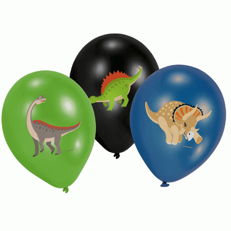 Happy Dinosaurier Luftballons bunt