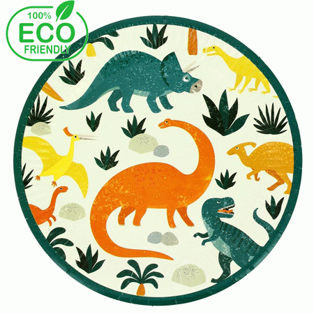 Dinosaurier Party Teller - Eco friendly