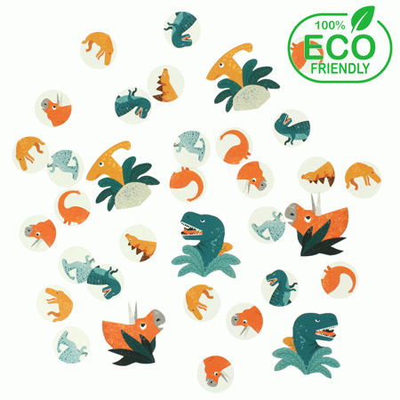 Dinosaurier Konfetti (0,07 Cent/Stück) - Eco friendly