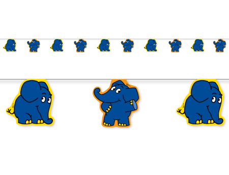 Der Elefant Wimpelkette (€1,70/Meter)