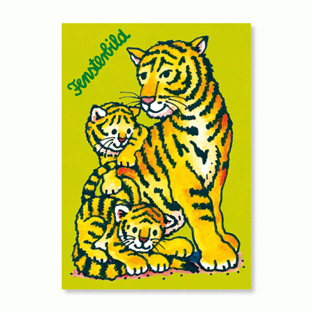 Fensterbild Tiger von Lutz Mauder