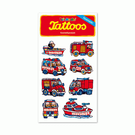 Feuerwehr Fahrzeuge Tattoos von Lutz Mauder