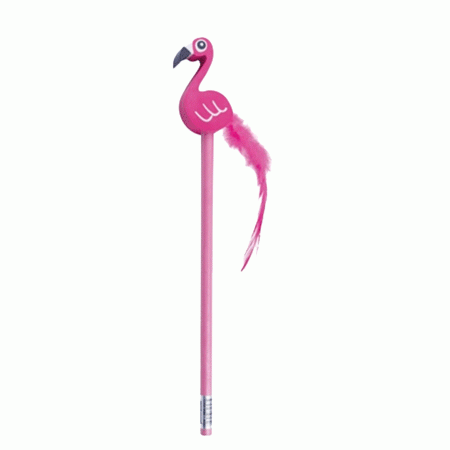 Bleistift mit Radierer Flamingo