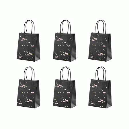 Fledermaus Party Geschenk Papier Tragetaschen 6 Stück