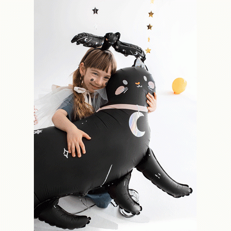Folienballon große schwarze Katze