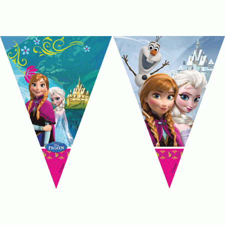 Frozen - Die Eiskönigin Partygirlande - Wimpel (1,43€/Meter)