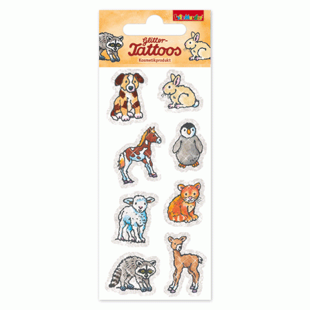 Tierbabys Glitter Tattoo