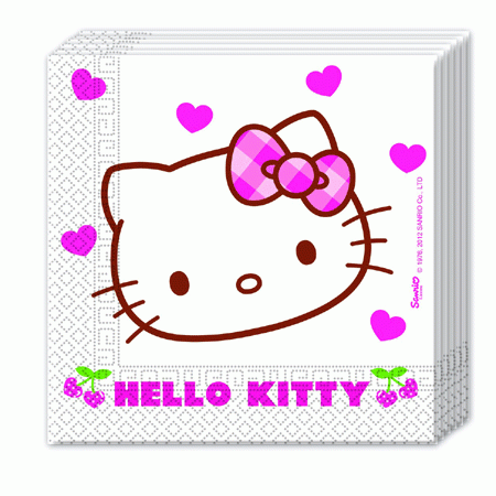 Hello Kitty Hearts Party Servietten Hello Kitty Hearts Party Servietten