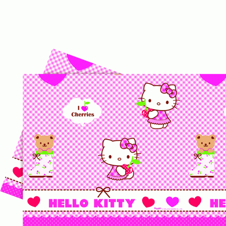Hello Kitty Hearts Party Tischdecke Hello Kitty Hearts Party Tischdecke