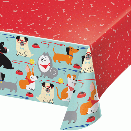 Hunde Motto Party Tischdecke
