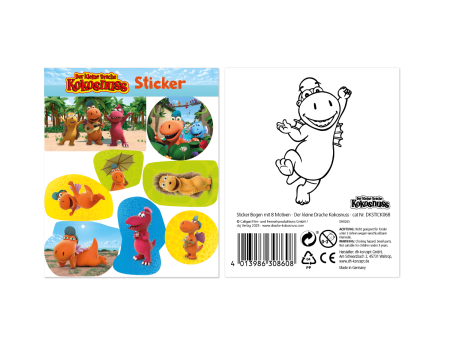 Drache Kokosnuss Sticker