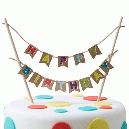 Happy Birthday Kuchendekoration Kuchengirlande Happy Birthday Kuchendekoration Kuchengirlande