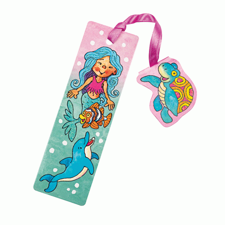 Glitter Nixe Lesezeichen