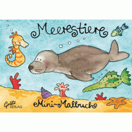 Mini Malbuch Seetiere