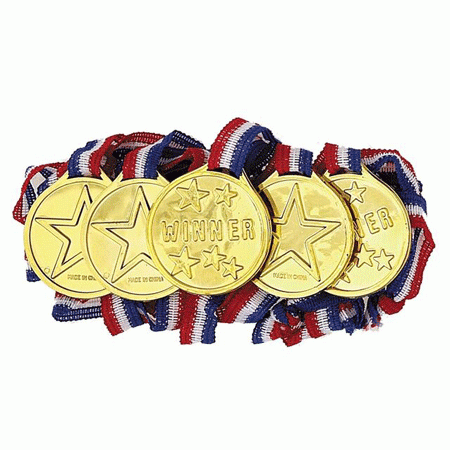 Goldmedaille für Kindergeburtstag 1 Stück