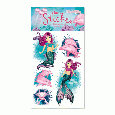 Meerjungfrau Coralie Glitter Sticker
