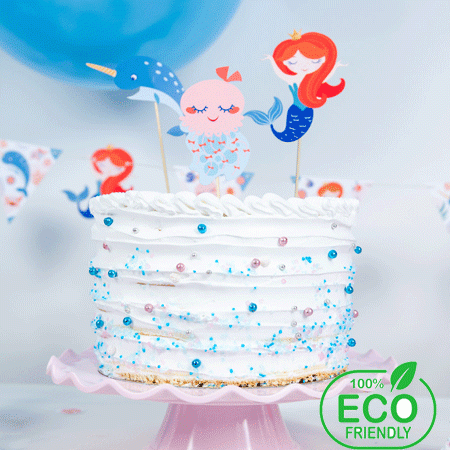 Meerjungfrau Kuchendeko - Eco friendly