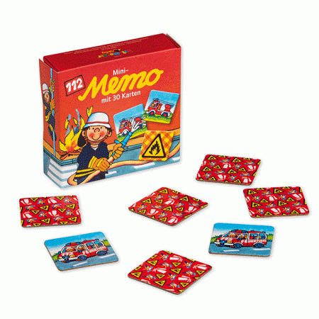 Mini-Memo Spiel Feuerwehr