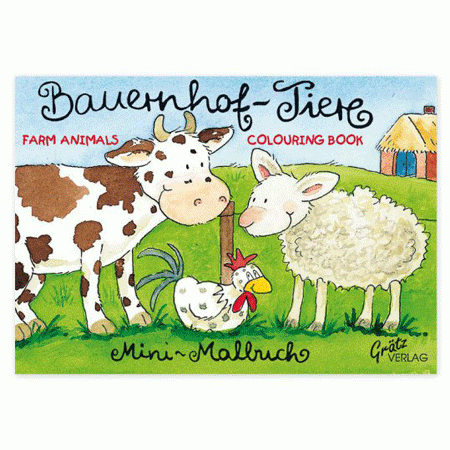 Mini Malbuch Bauernhof-Tiere