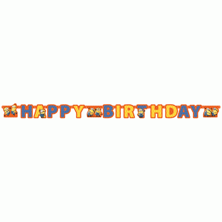 Minions Happy Birthday Girlande (€ 2,19/Meter)