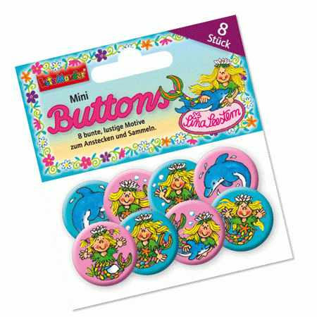 Nixe Sina Seestern Mini-Button 8 Stück