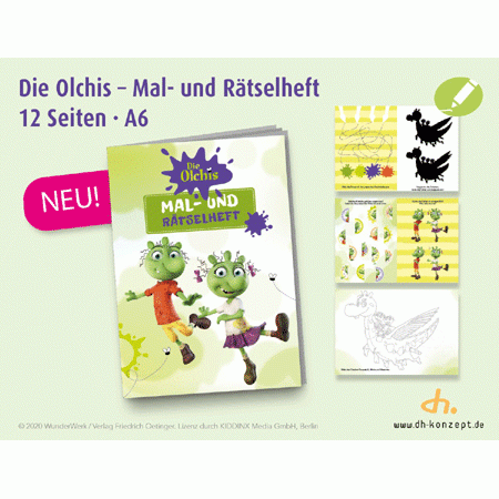 Die Olchis Mal- und Rätselheft