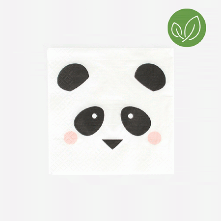 Panda Party Servietten - ECO Friendly