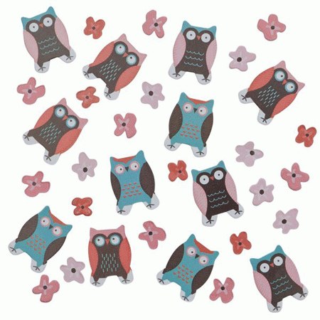 Eulen Party Konfetti Patchwork Owls (€ 0,18/g)
