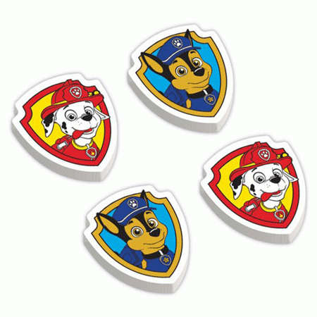 Paw Patrol Radiergummi 4 Stück