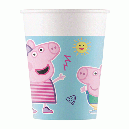 Peppa Pig Party Becher - kompostierbar