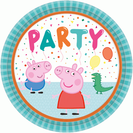 Peppa Pig Party Teller - Klimafreundlich