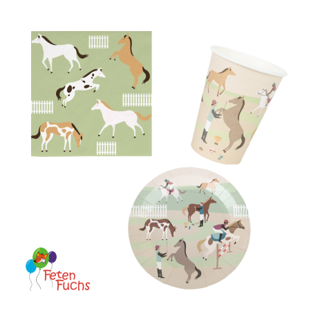 Pferde Party Set Eco Friendly