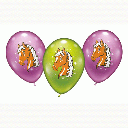 Pferde Party Luftballons bunt