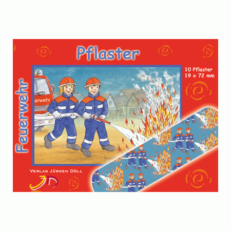Feuerwehr Pflaster 10 Stück