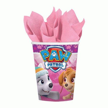Pink Paw Patrol Party Becher