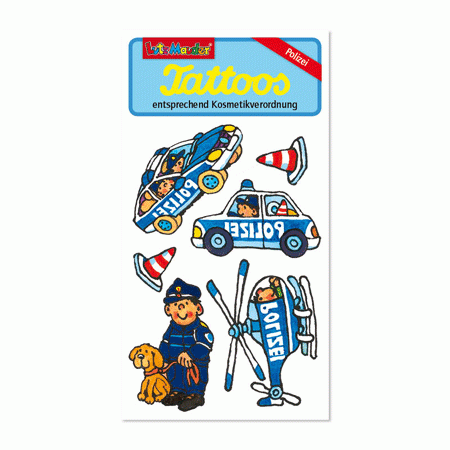Polizei Tattoos Hubschrauber