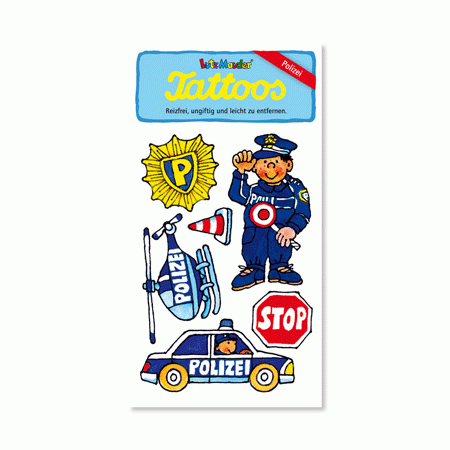 Polizei Tattoos Polizeiauto