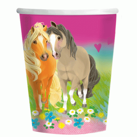 Pferde Party Becher Pretty Pony