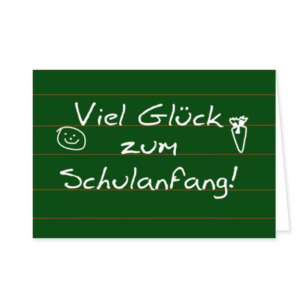 Schulanfang Grußkarte Viel Glück Schulanfang Grußkarte Viel Glück