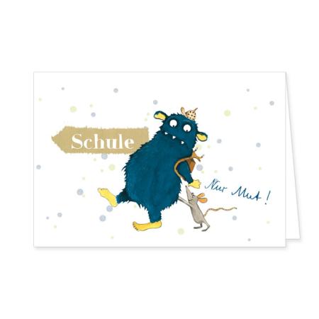 Schulanfang Grußkarte "Nur Mut!" Schulanfang Grußkarte "Nur Mut!"