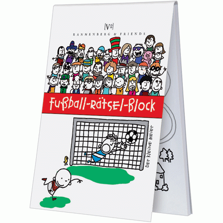 Fußball-Rätsel-Block für Kinder