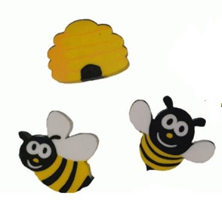 Radiergummi Biene 3er Set
