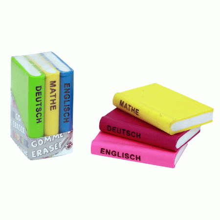Bücher-Set Radiergummi
