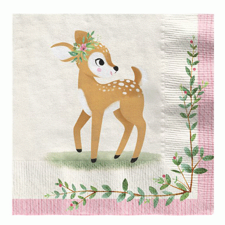 Kleines Reh Party Servietten